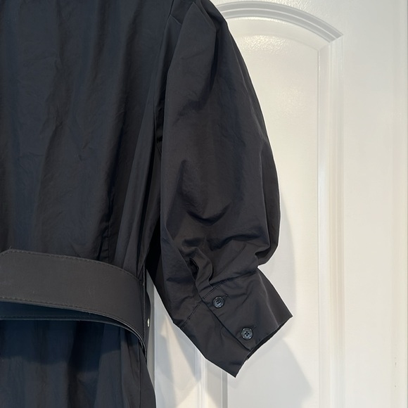 CQbyCQ Button down Black Maxi Dress Puff Sleeve with Belt - Picture 8 of 9